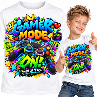 KOSZULKA DZIECIĘCA DZIEŃ CHŁOPAKA gamer